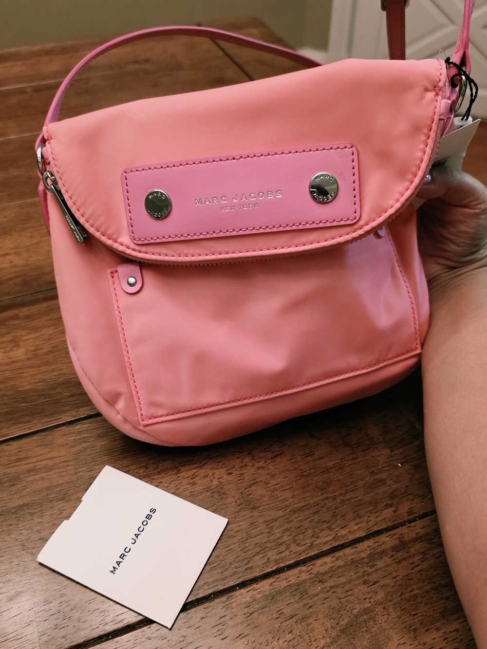 Marc Jacobs Coral Pink Nylon Crossbody Bag